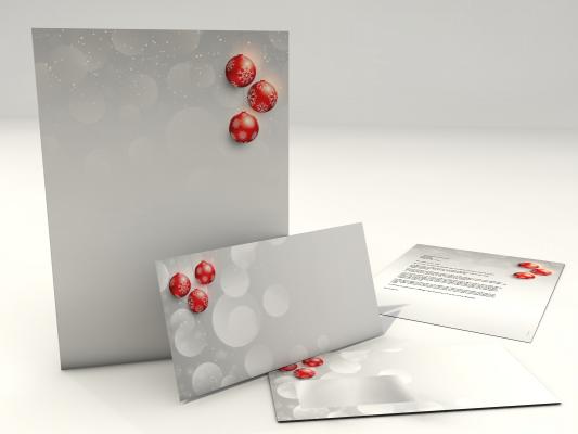 Weihnachtsbriefpapier mit Motiv Briefpapier mit Motiv